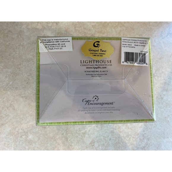 Cup of Friendship Light House Christian Products Co. Green Coffee Mug NEW in Pac - Picture 6 of 6